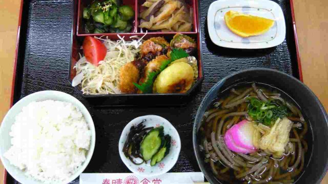 手作りのおかずや、自慢の手打ちそばが味わえるそば定食♪